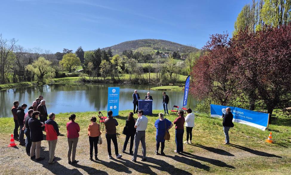 Inauguration plan d'eau Lentilly